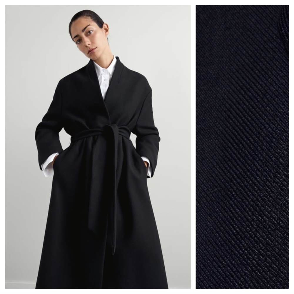 Zara Black Belted Coat